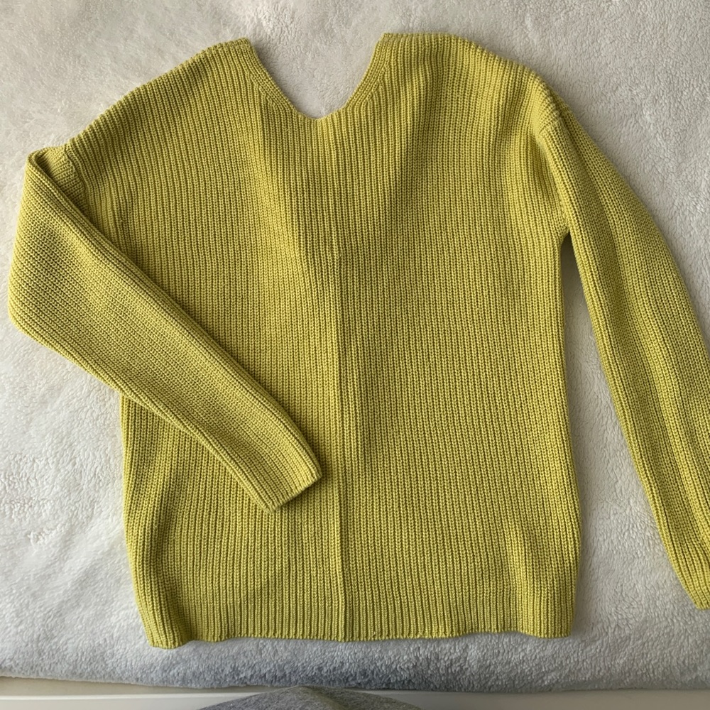 LOFT: Green Low Back Sweater